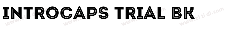 IntroCaps Trial Bk字体转换